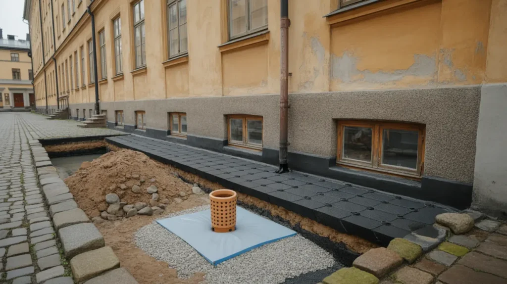 dr nering och fuktskydd av k llarv ggar i flerbostadshus p s dermalm