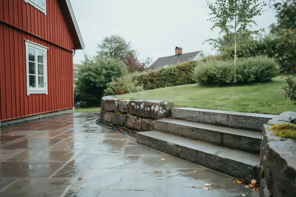 stenl ggning st dmurar och trappor i tr dg rden smarta l sningar som lyfter b de funktion och helhetsintryck